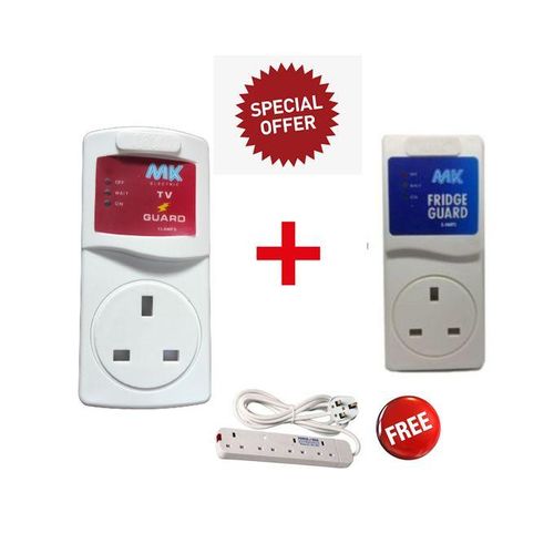 TV Guard + FRIDGE Guard + A FREE 4 Way Extension.