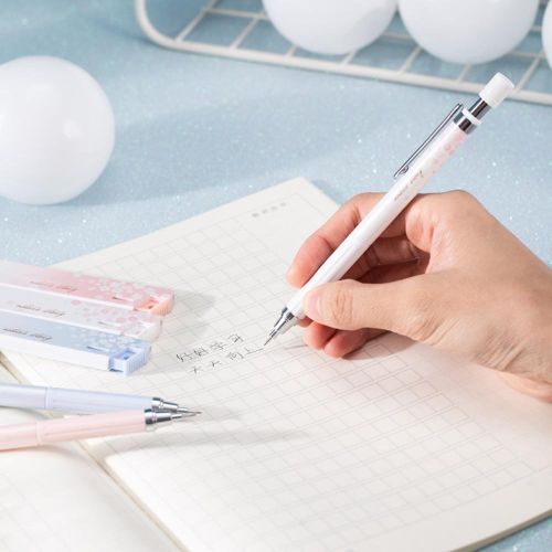 Deli Mechanical Pencil Set Automatic Drafting Pencil Includes 3 Pencils/3 Pack 0.5mm Lead Refills Drawing Pencil Refillable for Drafting/Sketching/Illustrations/Architecture 3-Count NO5116