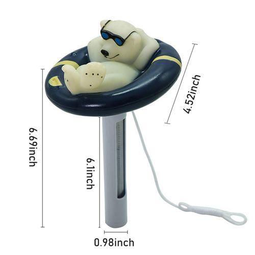 Floating Pool Thermometer Cartoon Polar Bear Shape Water