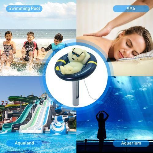 Floating Pool Thermometer Cartoon Polar Bear Shape Water