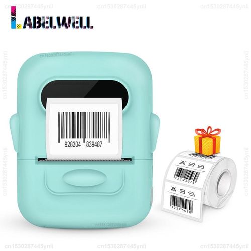 Portable Sticker Printer P50 Mini Bluetooth Thermal Label Printer inkless printing DIY Adhesive Label Sticker Barcode QR Code