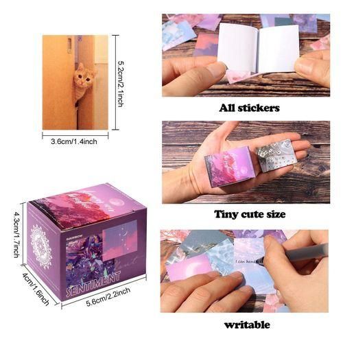 200Pcs Aesthetic Scrapbook Stickers for Scrapbooking Supplies,Junk Journal Supplies,DIY Craft, Floating Light