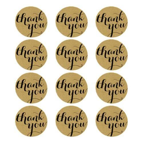 100 Brand 3 Sheet Thank You Stickers Labels Sealing