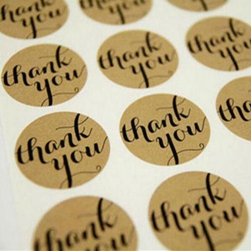 100 Brand 3 Sheet Thank You Stickers Labels Sealing