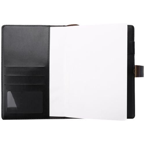 Black Diary With Lock Notebook A5 Vintage Lockable Paper PU
