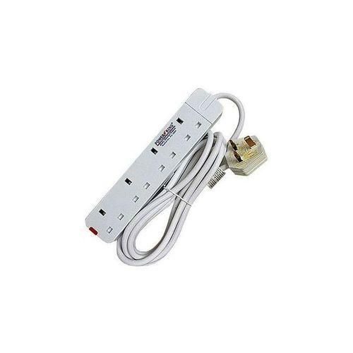 14 to 42 Inch TV Wall Mount & 4 Way Extension Cable - Black, Whiteu