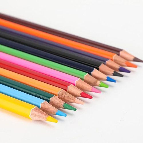 12 Colors Water Soluble Color Pencil Student Drawing Crayon