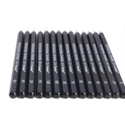 14 Pcs/Set Professional Sketch Pencils Set 6H - 12B Sketch and Drawing Writing Pencil Artist Art Sketch Pencil Craft Tools