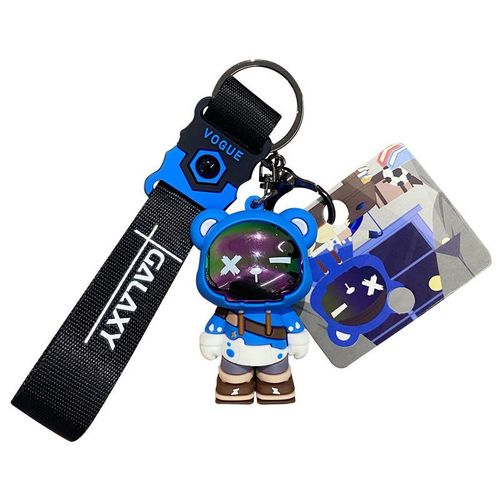 Cartoon Funny Half Skull Body Bear Keychain Exquisite Cute Animal Keyring Car Bag Pendant Key Chains Couple Holiday