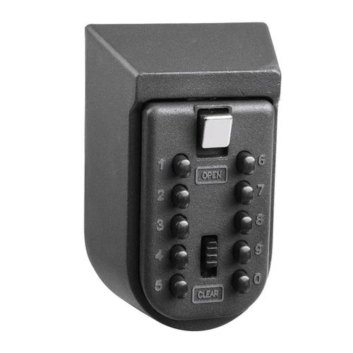 Key Safe Box Aluminium Alloy Wall Mounted Home Safety Password Security Lock Storage Boxes with Code,Default NO5244