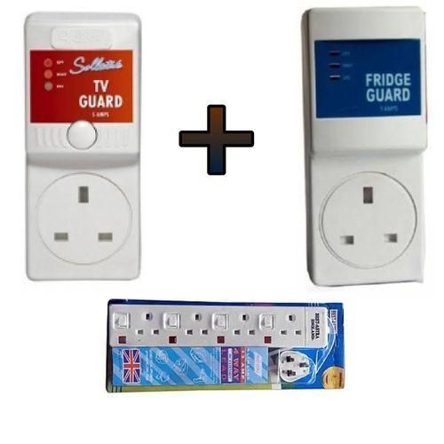 Electronics TV Guard &Fridge Guard Surge Protectors+free Bab Astra Extension
