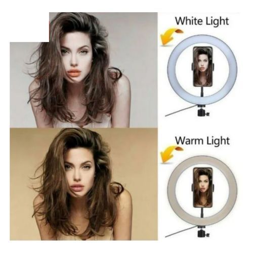 Sv Selfie Ring Light Tripod Stand And Clamp-Black