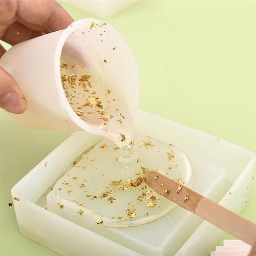 100sheets Imitation Gold Foil Paper Leaf Gilding Diy Epoxy Resin Silicone Mold Jewelry Making Filling Decorate Resin Crafts Tool