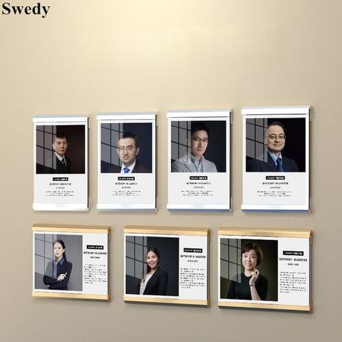 A4 Aluminum Wall Mount 8.5x11'' Panel Notice Board Adhesive Sign Menu Price Holder Photo Poster Frame
