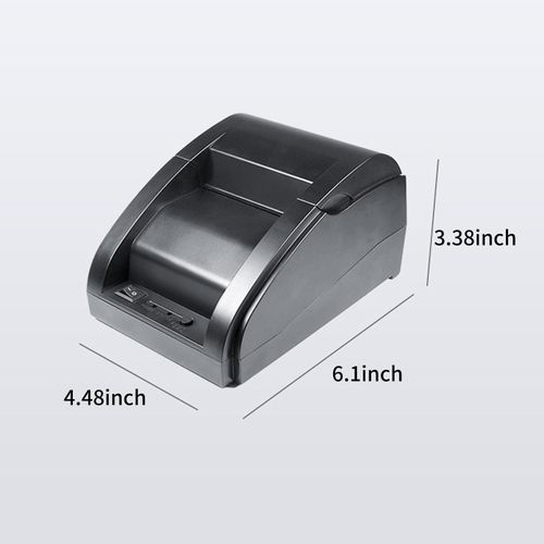 58mm Receipt Thermal Printer USB BT Mini Portable Label Printer Supermarket Receipt Bill Printing Compatible for iOS Android Windows ESC/POS Print Commands NO5114
