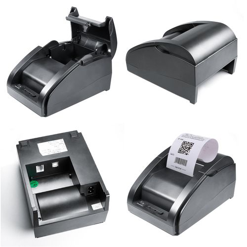 58mm Receipt Thermal Printer USB BT Mini Portable Label Printer Supermarket Receipt Bill Printing Compatible for iOS Android Windows ESC/POS Print Commands NO5114