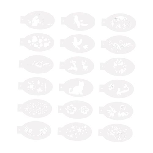 2x18 Face Painting Stencils Body Paint Stencils For Show