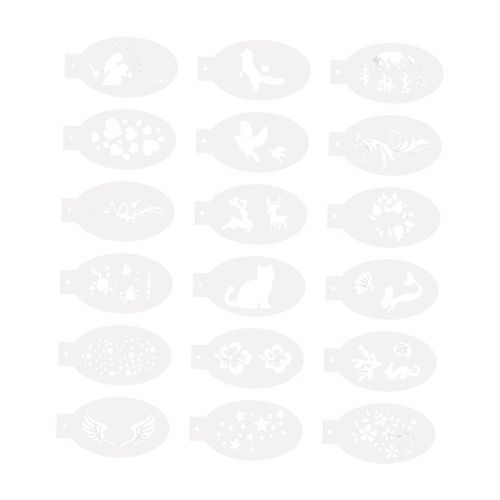 2x18 Face Painting Stencils Body Paint Stencils For Show