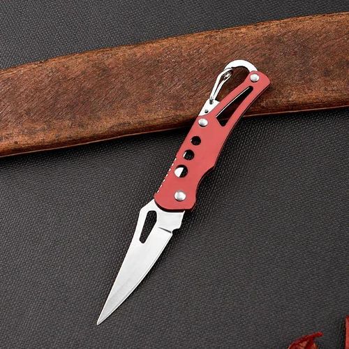 Portable Folding Camping Self Defense Outdoor Survival Supplies Pocket Paring Mini Stainless Steel Fruit Cutting Tools