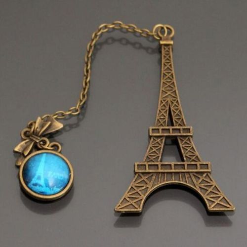 1pc Creative Item Kids Stationery Vintage Eiffel Tower Metal Bookmarks For Book