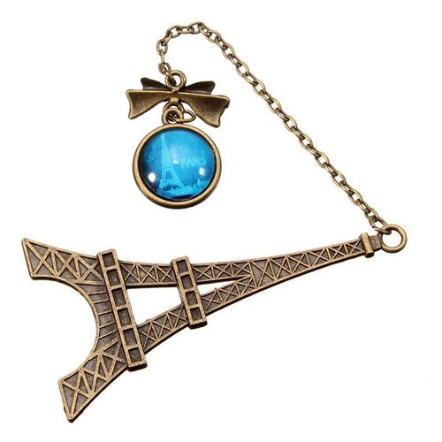 1pc Creative Item Kids Stationery Vintage Eiffel Tower Metal Bookmarks For Book