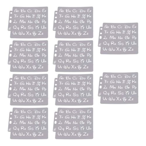 10Pcs Reusable Alphabet Stencils DIY Projects ,Letter Painting