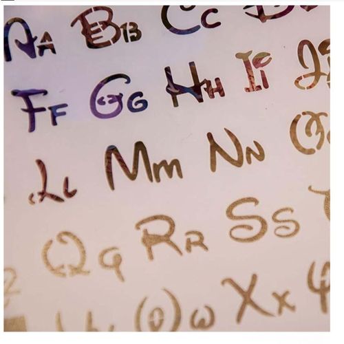 10Pcs Reusable Alphabet Stencils DIY Projects ,Letter Painting