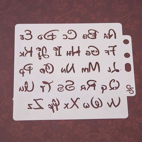 10Pcs Reusable Alphabet Stencils DIY Projects ,Letter Painting