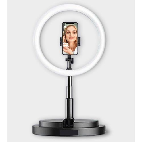 10" LED Selfie Ring Light Foldable Circle Lamp