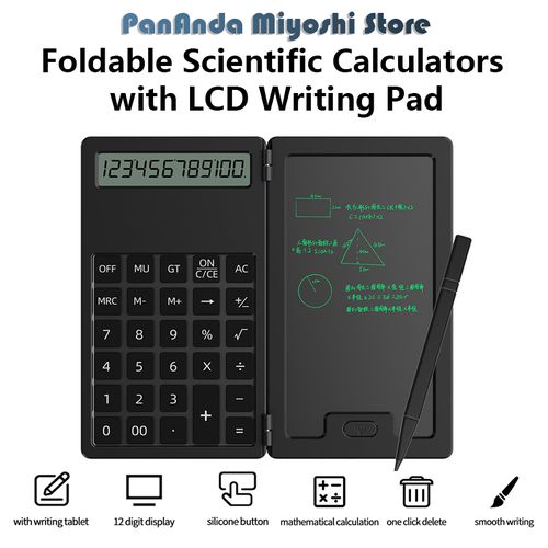 Foldable Scientific Calculators With LCD Writing Pad