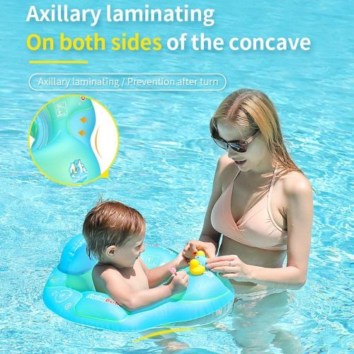 Swimbobo Cute Baby Pool Float Inflatable Baby Swim Float - yellow My