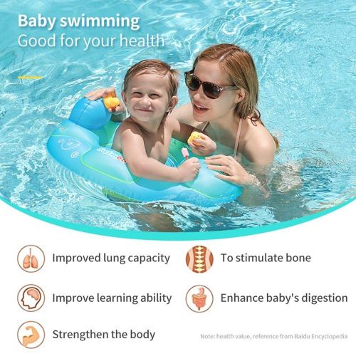 Swimbobo Cute Baby Pool Float Inflatable Baby Swim Float - yellow My