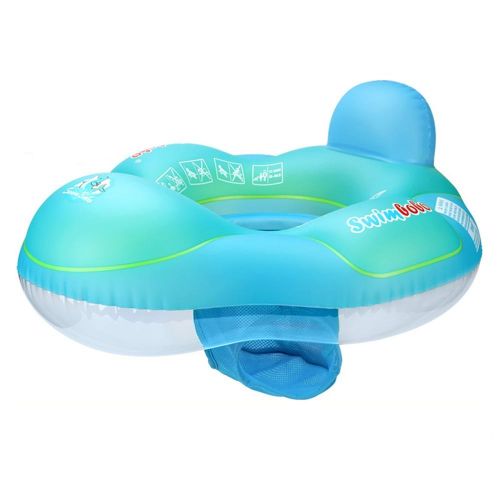 Swimbobo Cute Baby Pool Float Inflatable Baby Swim Float - blue Ny