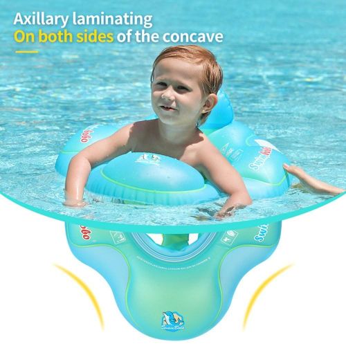 Swimbobo Cute Baby Pool Float Inflatable Baby Swim Float - blue Ny