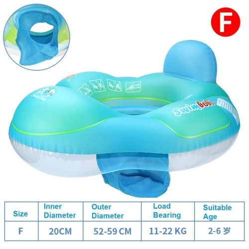 Swimbobo Cute Baby Pool Float Inflatable Baby Swim Float - blue Ny