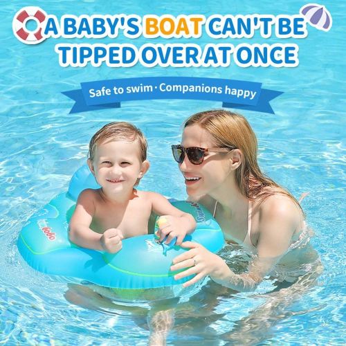 Swimbobo Cute Baby Pool Float Inflatable Baby Swim Float - blue Ny