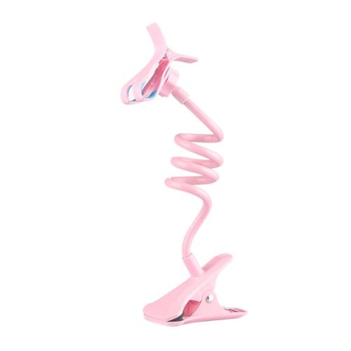 Universal Phone Holder Flexible Lazy Stand Bedside Bracket Stand for Mobile Phone New,Pink NO5114