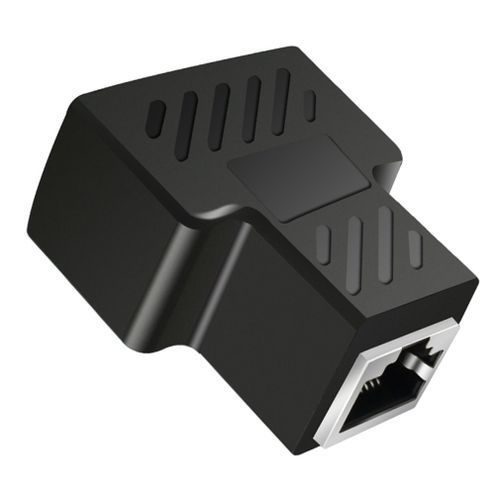1 To 2 Ways RJ45 Ethernet LAN Network Splitter Double Adapter Ports Coupler Connector Extender Adapter Plug Connector Adapter