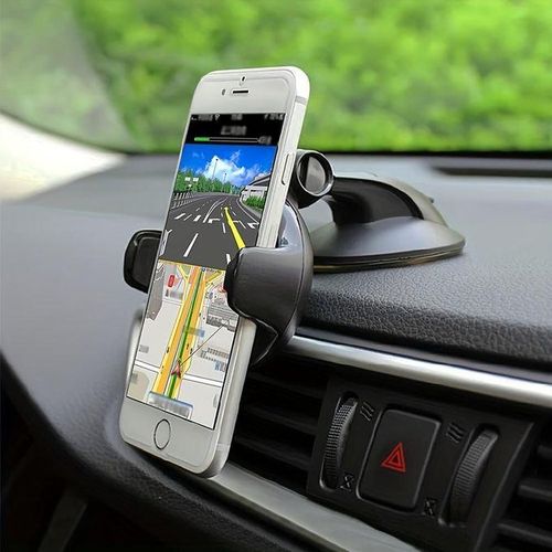 Navigation Silicone Suction Cup Dashboard 360 Rotation Creative Car Phone Holder