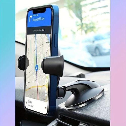 Navigation Silicone Suction Cup Dashboard 360 Rotation Creative Car Phone Holder