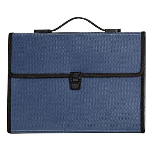 A4 Multi-layer Folder Large- Accordion Expanding File Folders Tote Bag for Storage Briefcase Document Organizer