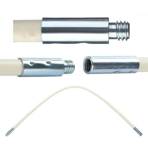 Chimney Cleaning Brush Kit 9PCS Poles with Nylon Brush Head