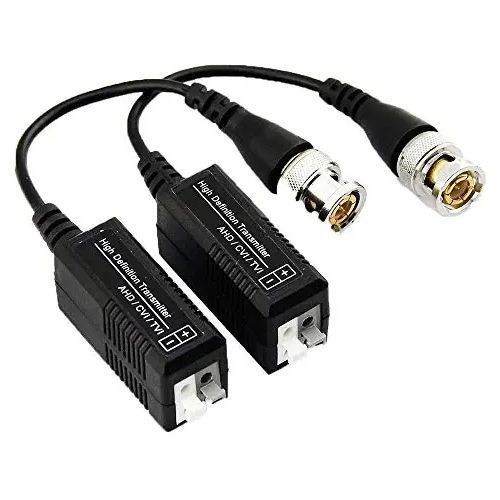 Balun Video TransTek Passive HDCVI Transceiver Single Channel CCTV Camera AHD/HDCVI/HDTVI (Black)