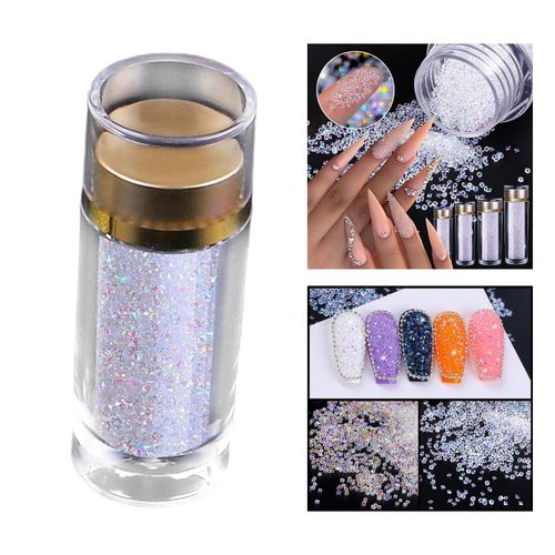 Mini Nail Crystals Ab Nail Art Rhinestones, Crystal Glass Beauty 10g
