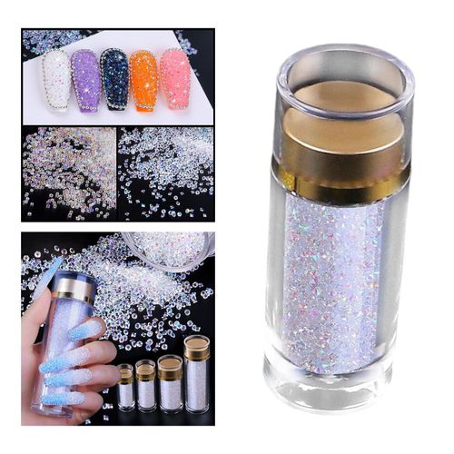 Mini Nail Crystals Ab Nail Art Rhinestones, Crystal Glass Beauty 10g