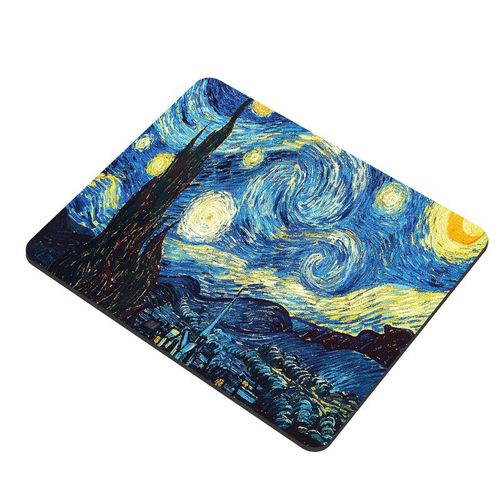 Van Gogh Art Mousepad Starry Sky Under The Desk Keyboard Mat Setup Accessories Game Pad Mouse Pad Desktop Table Mat
