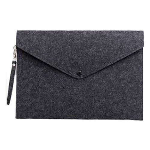 Dark Grey 1PC Simple A4 Big Capacity Document Bag Pad