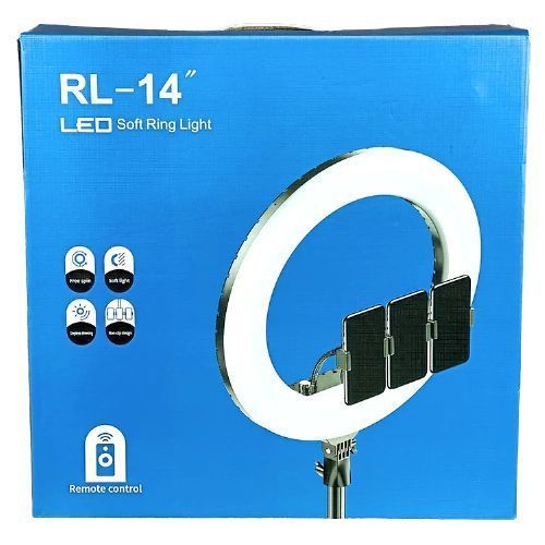 14Inch Led Soft Ring Light For Tiktok, Youtube, Live Broadcast -  Black
