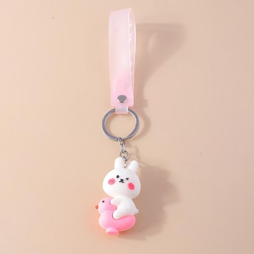 Cartoon 3d Laser Astronaut Keychain Cute Silicon Keyrings For Men Women Car Keyholder Bag Charms Pendant Handmade Jewelry S