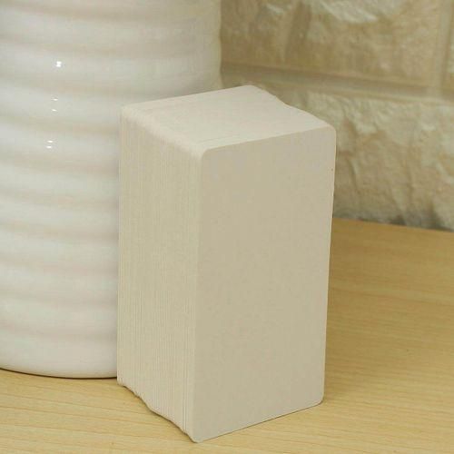 100Pcs New Arrival Kraft Paper Card Message Memo Wedding Party Gift Thank You Cards DIY Bookmarks Vocabulary Card Brown White White